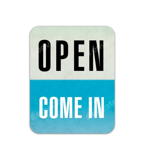 Preview: We are open sign