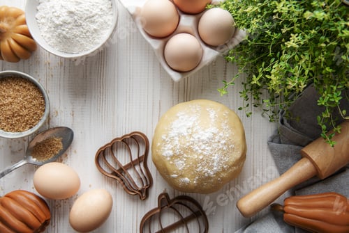 Preview: Preparing dough for baking