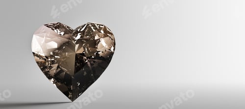Preview: Heart shaped gemstone, precious jewelry. Valentine's day