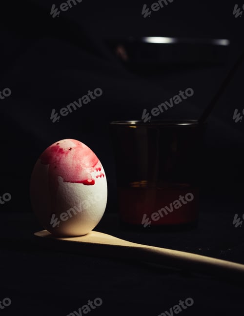 Preview: Set of poorly colored eggs