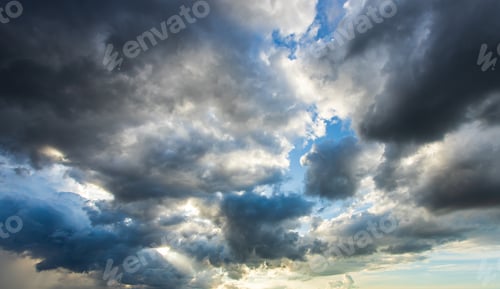 Preview: thunder storm sky Rain clouds
