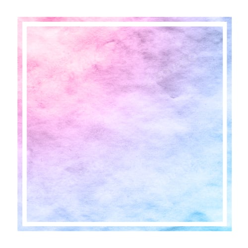 Preview: Space colors hand drawn watercolor rectangular frame background texture with stains