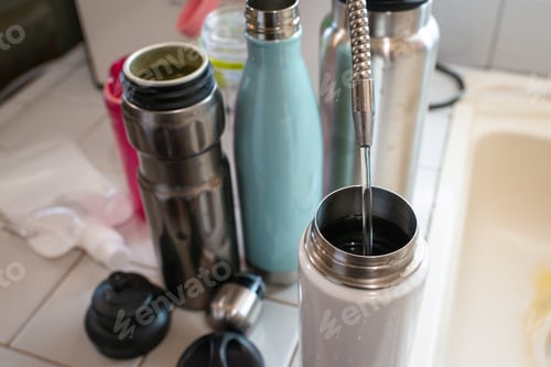 Preview: Filling up reuseable water bottles for the family