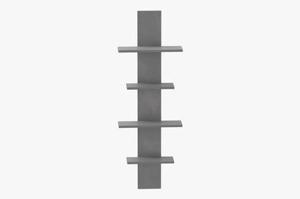 Preview: Modern Grey Wall-Mounted Shelf