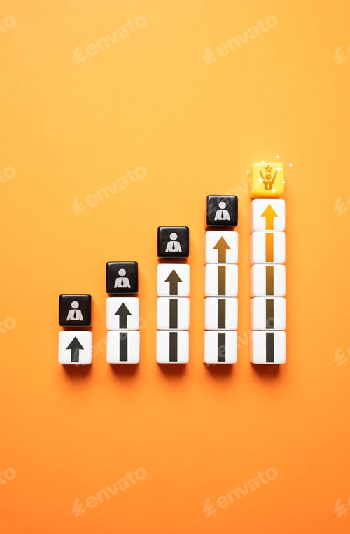 Preview: Growing scale of success. Career ladder.
