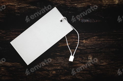 Preview: Cardboard labels for price or advertising