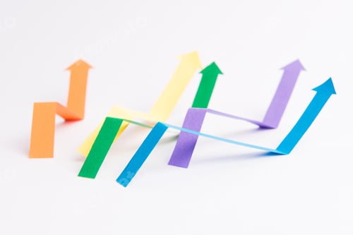 Preview: Graphics arrows isolated over white background.