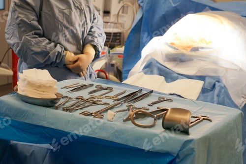 Preview: Surgical Instruments and Medical Professional in Hospital Setting