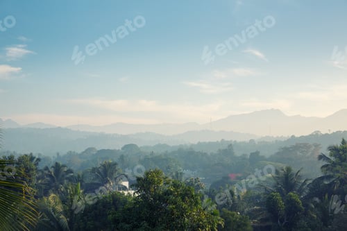 Preview: Scenic green mountains anb jungles, Ceylon