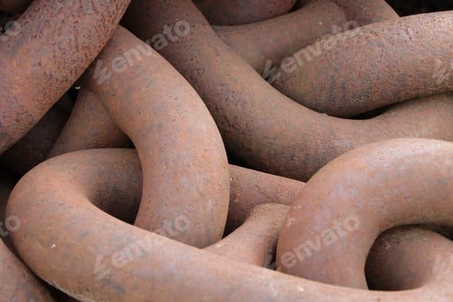 Preview: Ship rusty anchor chain