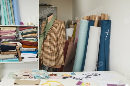 Preview: Model of jacket in workshop