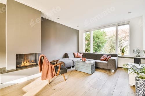 Preview: Interior of spacious living room