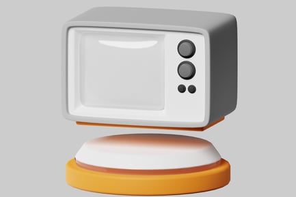 Preview: Modern microwave oven with white door and gray body