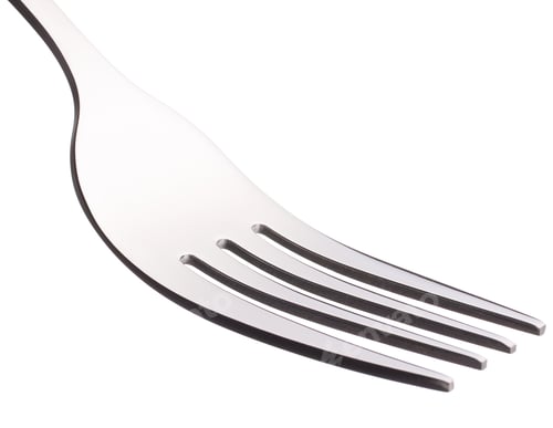 Preview: Fork isolated on white background cutout