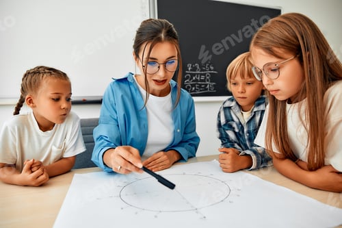 Preview: Children learning in a school classroom