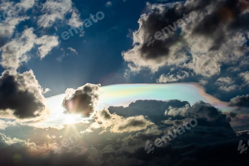 Preview: colorful dramatic sky with cloud at sunset.