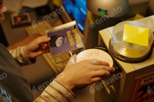 Preview: Process of Printing Document and Holding Photo Near Printer