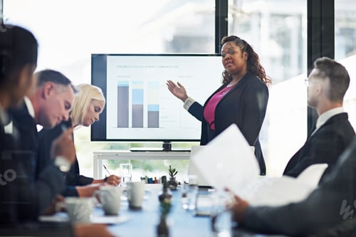 Preview: Ironing out the details. Shot of corporate businesspeople meeting in the boardroom.