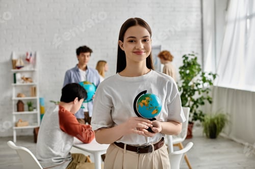 Preview: Teenager Holds Globe at UN Model