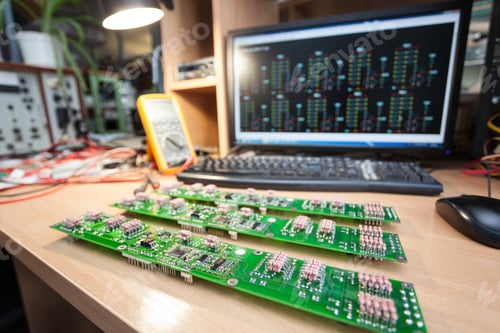 Preview: Chipset on table with computer