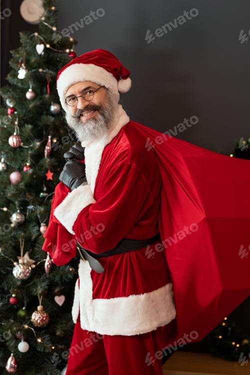 Preview: Positive Santa Burglar With Red Sack