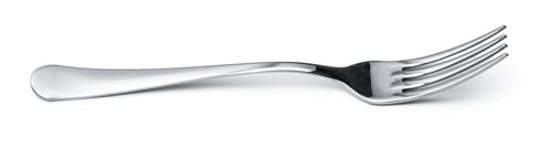 Preview: Stainless steel fork isolated on white background