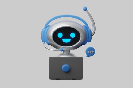 Vorschau: Freundlicher Support-Bot-Charakter