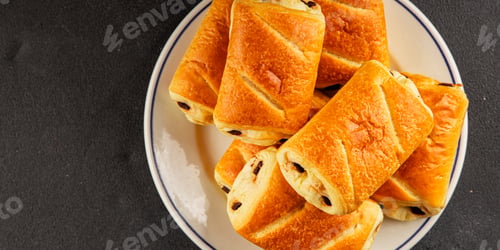 Preview: Chocolate bun pain au chocolate sweet pastry dessert food tasty snack