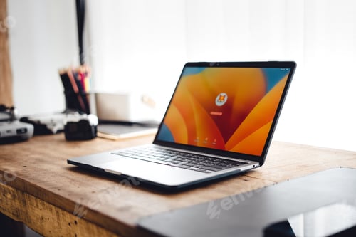 Preview: Close up of businessman working and login on laptop