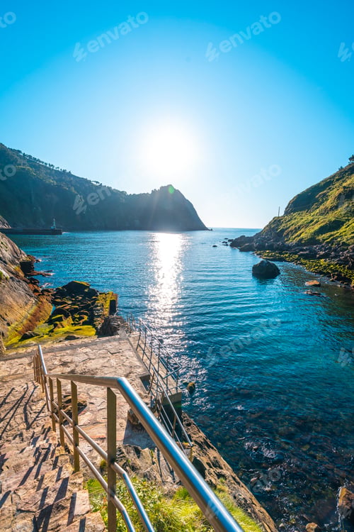 Preview: Beautiful beach in the town of Pasajes San Juan near San Sebastian, Guipuzcoa