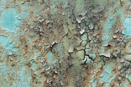 Preview: Cracked And Peeled Paint on the Iron Surface