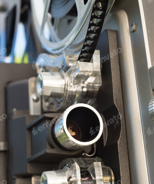 Preview: Vintage 8mm Movie Film Projector Film Reel Lens