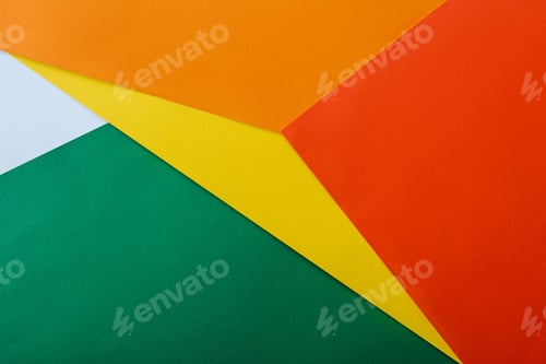 Preview: abstract geometric background with colorful bright paper