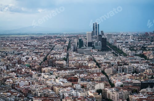Preview: Cityscape skyline view of Madrid