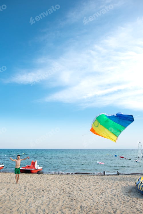 Preview: Child play with kite