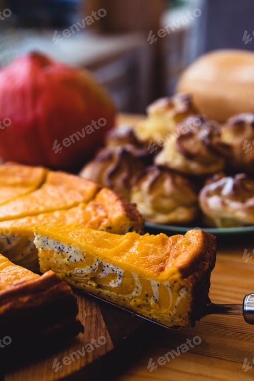 Preview: Homemade Delicious Pumpkin Pie made for Thanksgiving