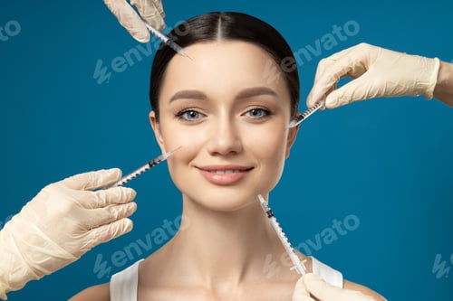 Preview: The doctor injects botox to a young girl