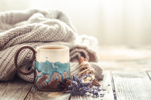 Preview: cup of tea with a sweater