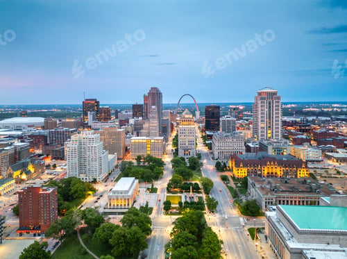 Preview: St. Louis, Missouri, USA Downtown Cityscape