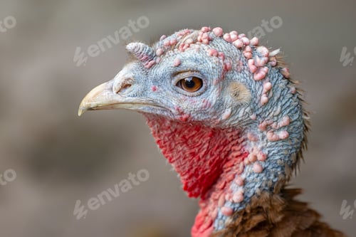 Preview: Close-up of a turkey head