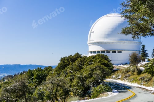 Preview: Road and telescope in the Lick Observatory complex