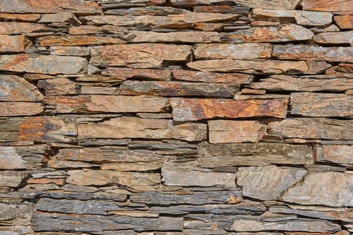Preview: Slate stone textured wall background. Construction material. Horizontal copyspace
