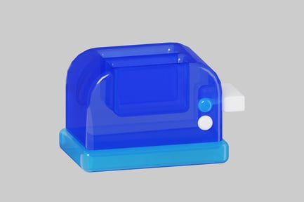 Preview: Translucent Blue Technology Console
