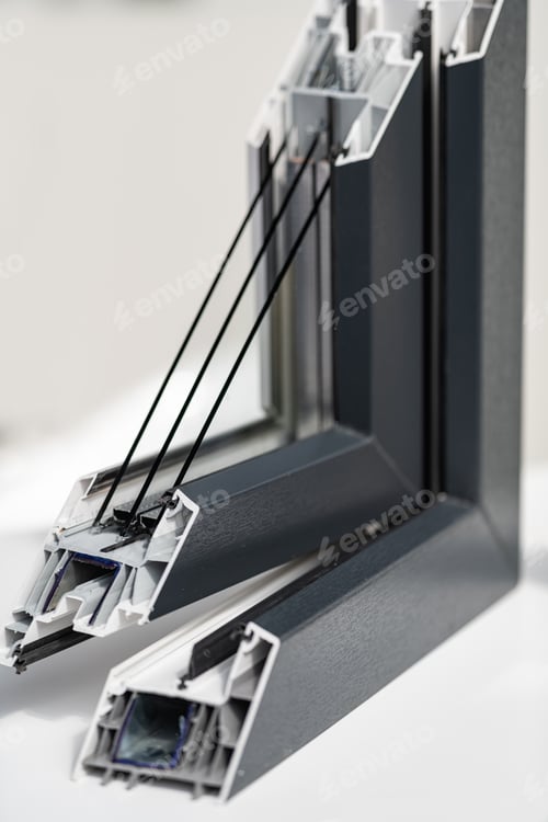 Preview: Aluminum Window cross section on display