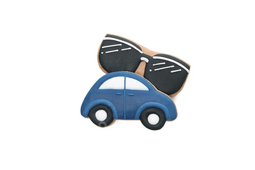 Preview: Father's day cookies isolated on white background, PNG