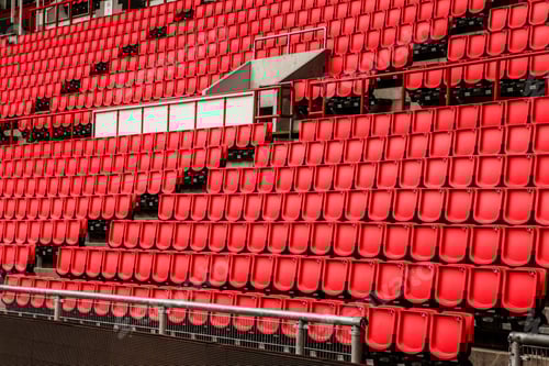 Preview: Bright red stadium seats