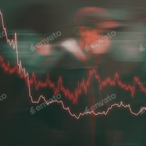 Preview: Abstract Graph Lines with Motion Blurred Background