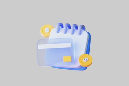 Preview: Payment card and coin calendar