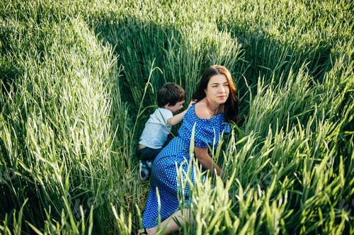 Preview: have a little little son resting on nature