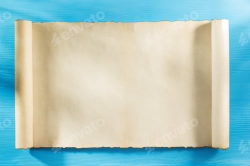 Preview: parchment scroll on wood